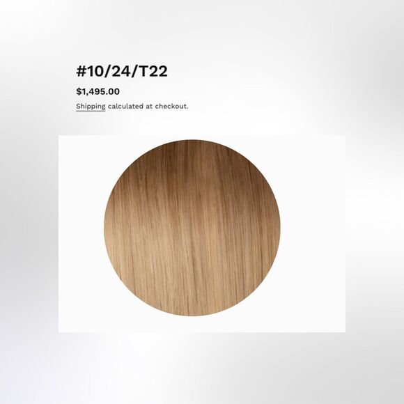 DNA Hair 100% Remy Human Hair Extension HALO | 18-20" | 1024T22 | Ash - Picture 4 of 6